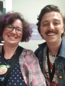 Selfie of the author with Brian David Gilbert